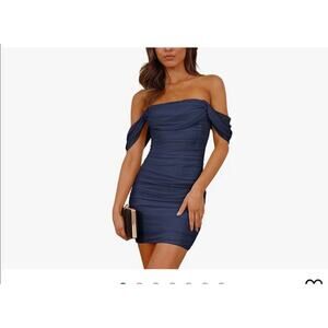 Sz M - NEW Pretty Garden Off Shoulder Dress